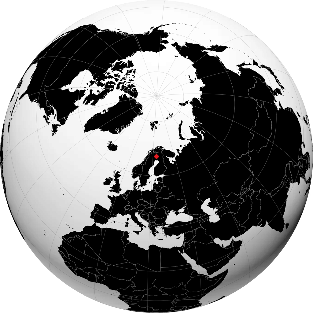 Pajala sul globo