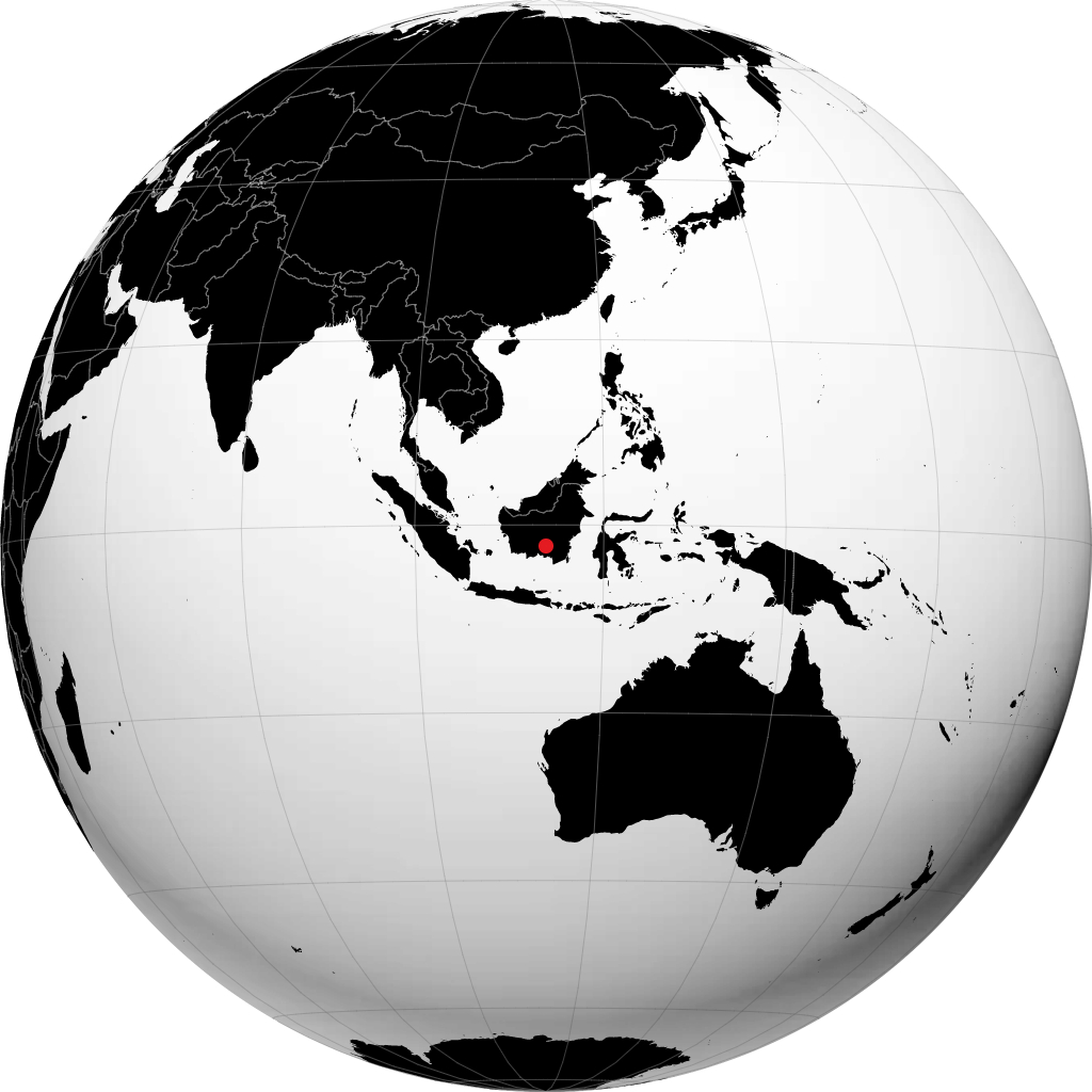 Palangkaraya sul globo
