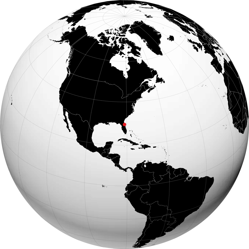 Palm Coast sul globo