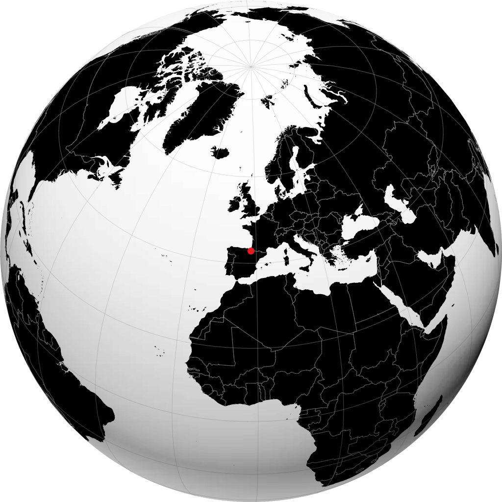 Pamplona sul globo