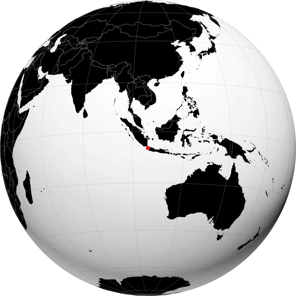 Pandeglang sul globo