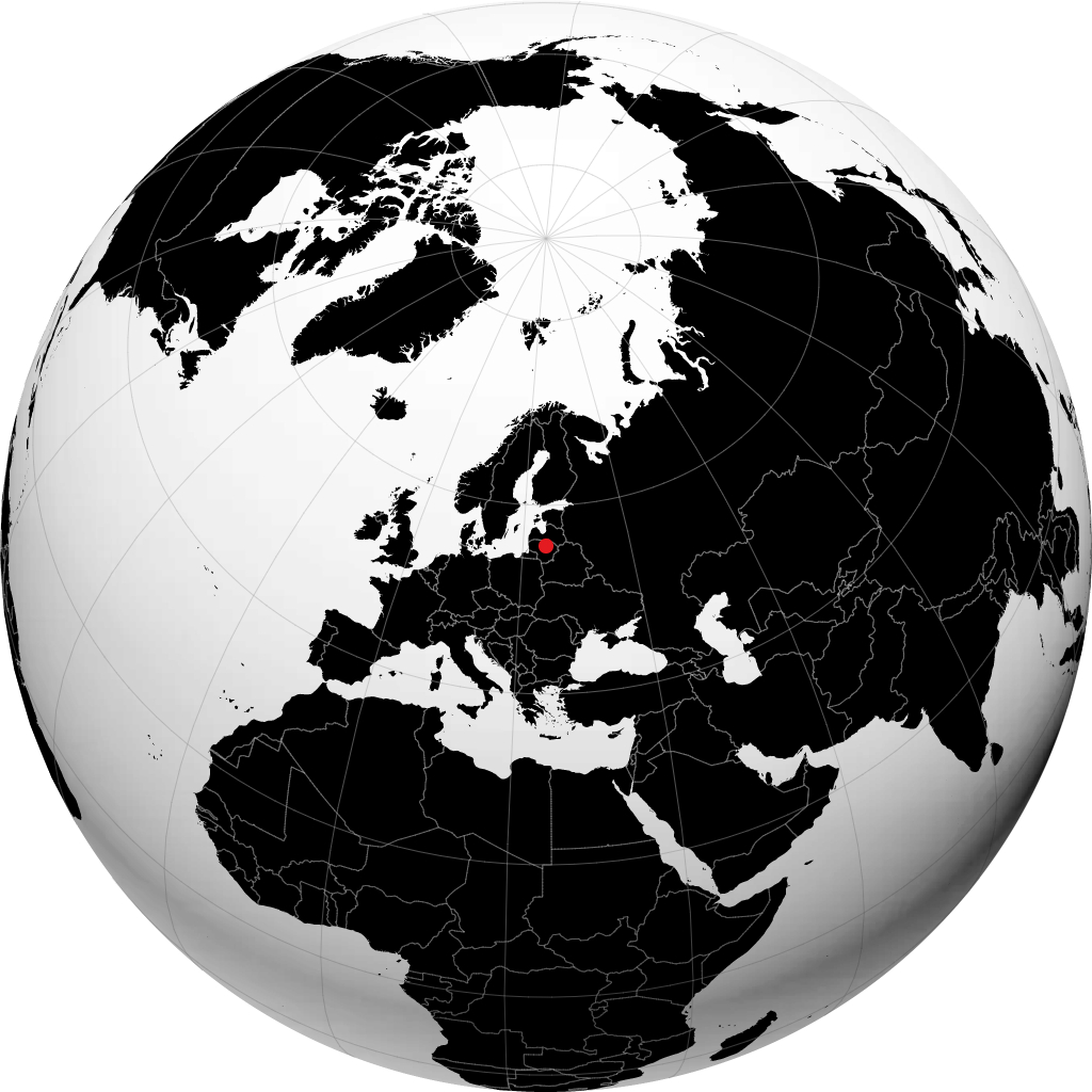 Panevezys sul globo