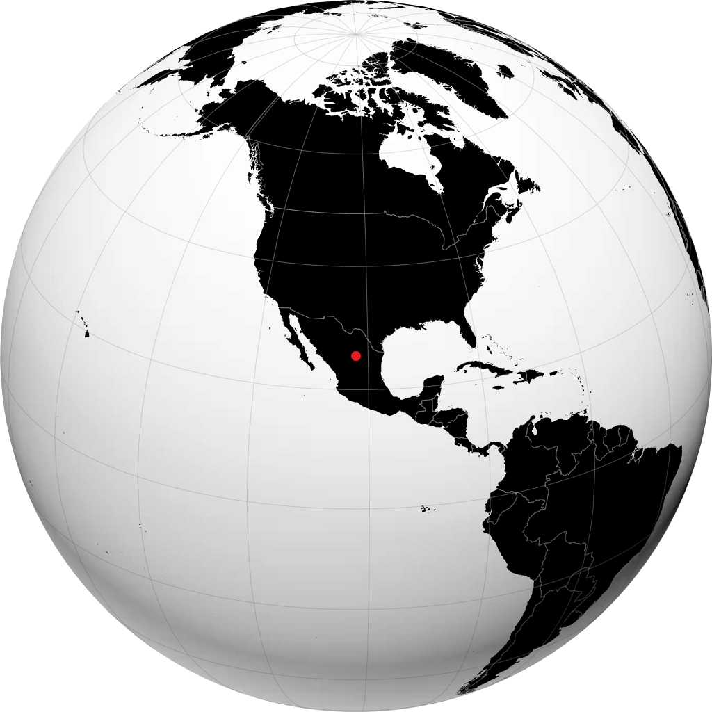 Parras de la Fuente sul globo