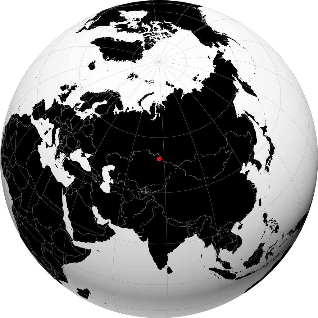 Pavlodar sul globo