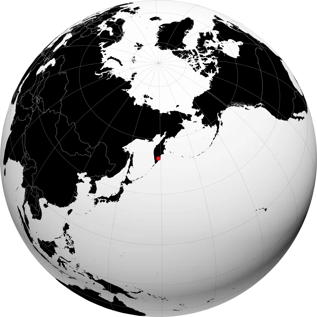 Petropavlovsk-Kamchatsky sul globo