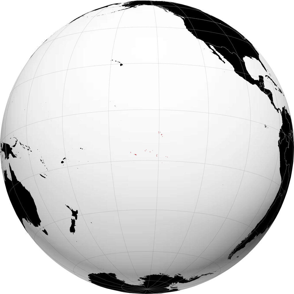 Polinesia Francese sul globo