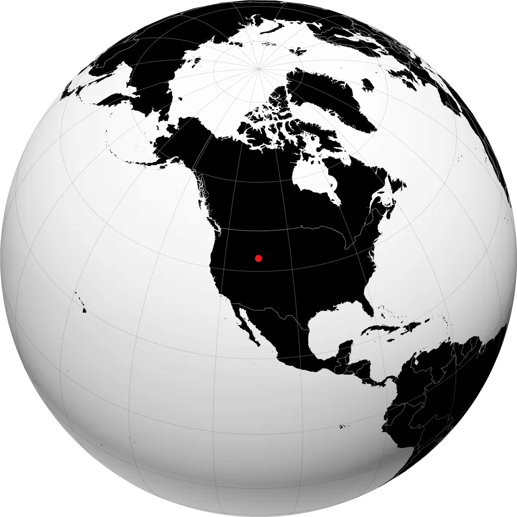 Pinedale sul globo