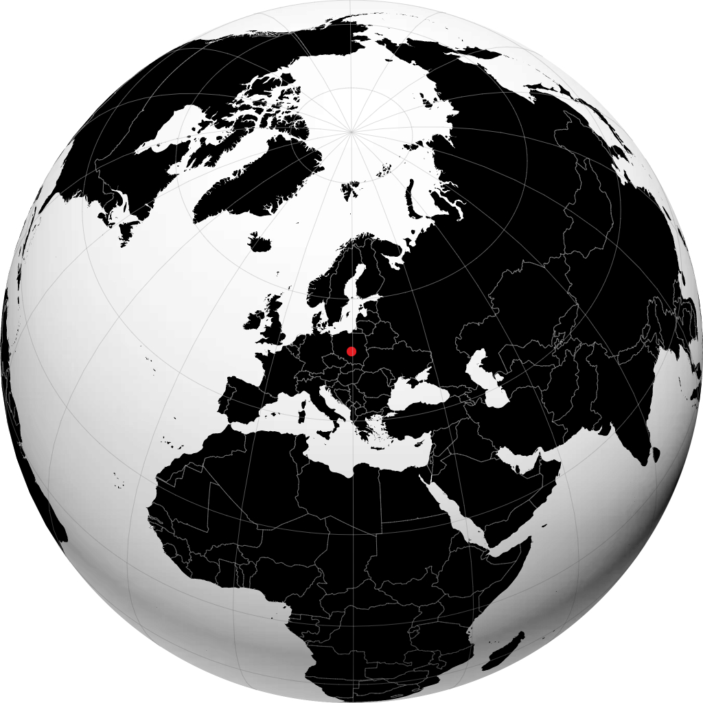 Piotrków Trybunalski sul globo