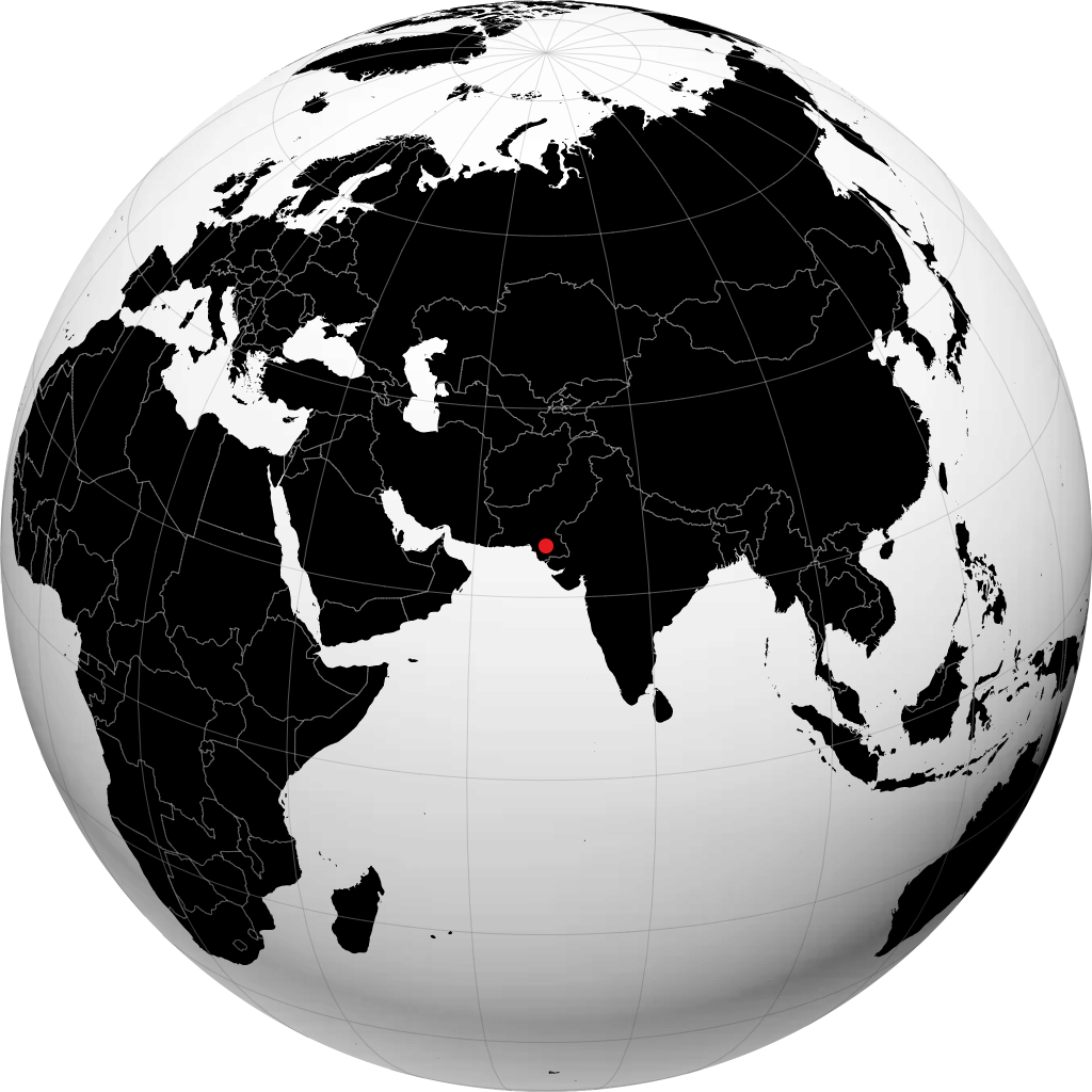 Hyderabad sul globo