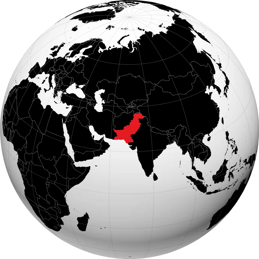 Pakistan sul globo