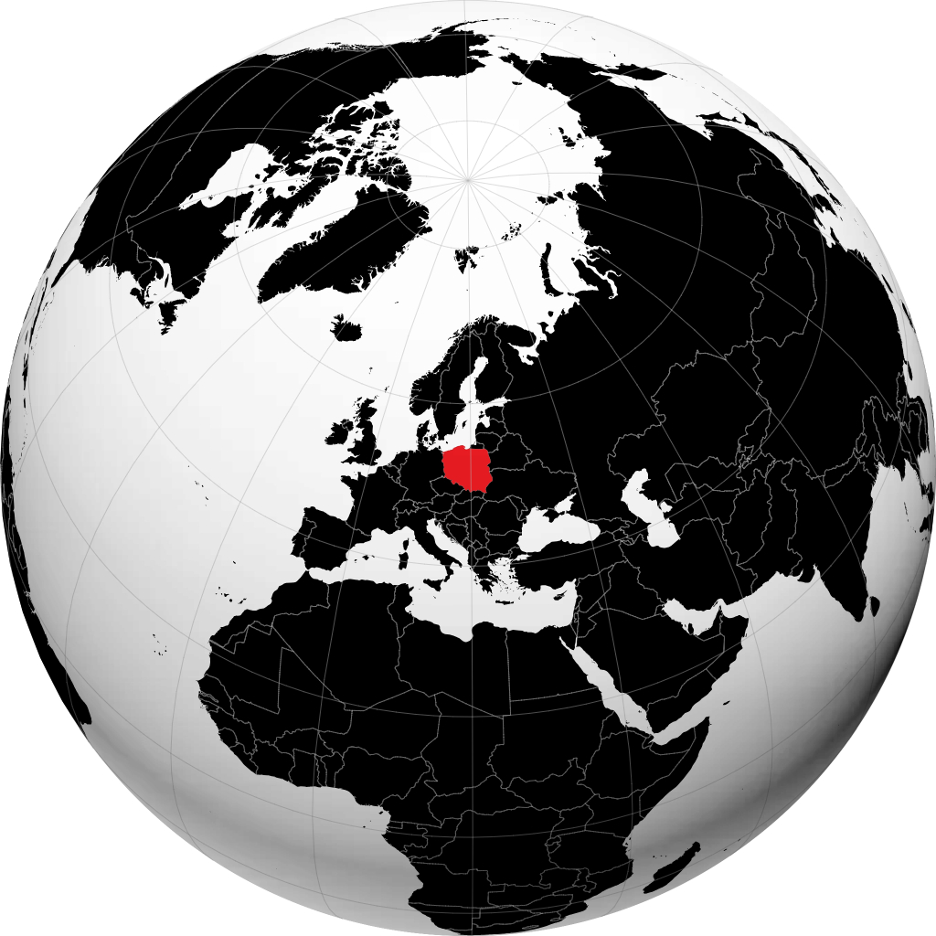 Polonia sul globo