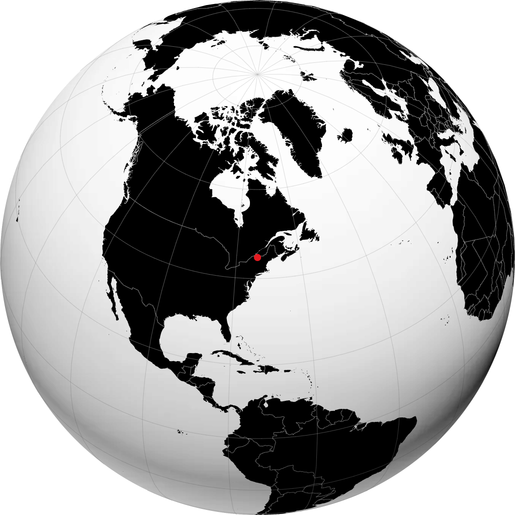 Plattsburgh sul globo