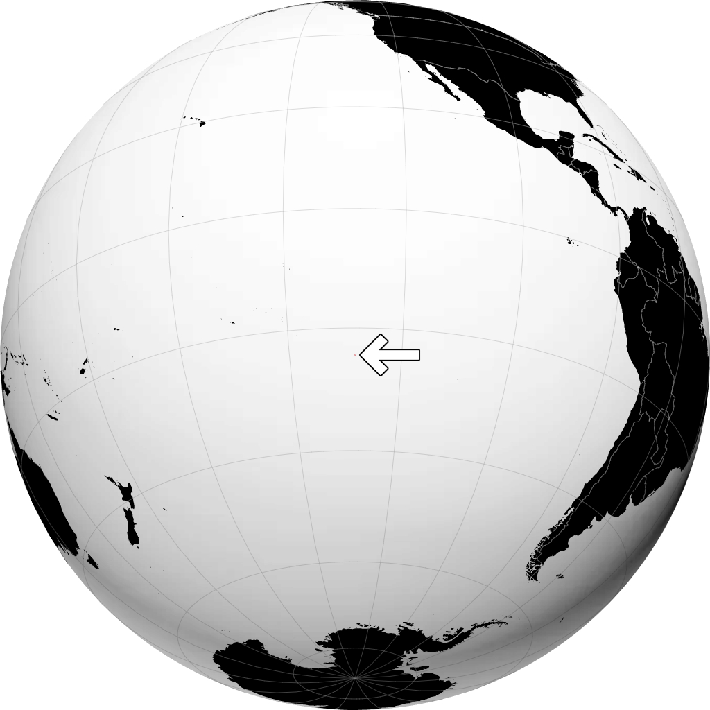 Isole Pitcairn sul globo