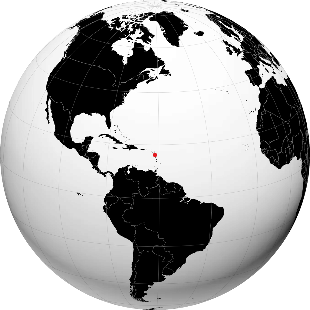 Pointe-à-Pitre sul globo
