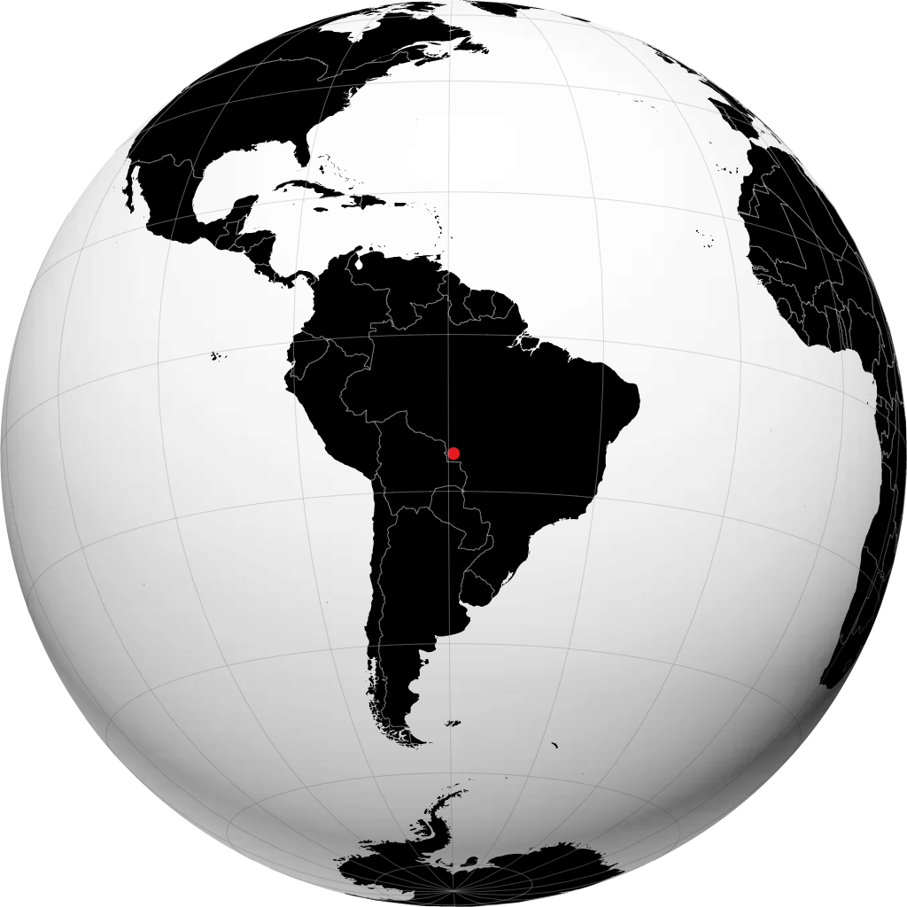 Pontes e Lacerda sul globo