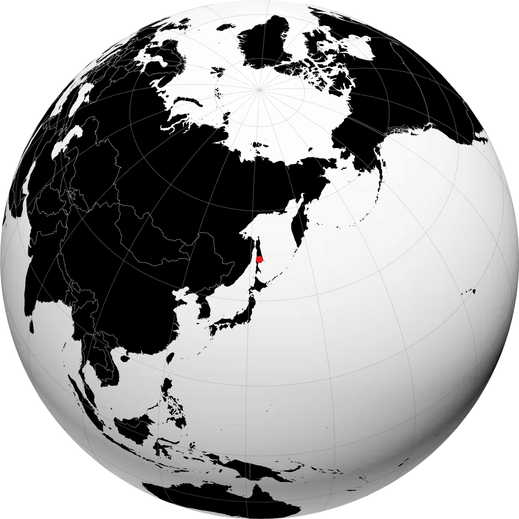 Poronaysk sul globo