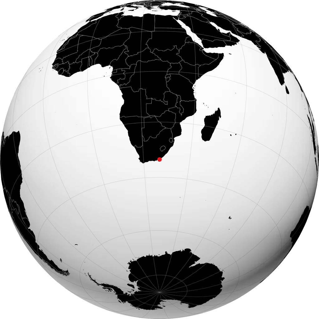 Port Alfred sul globo
