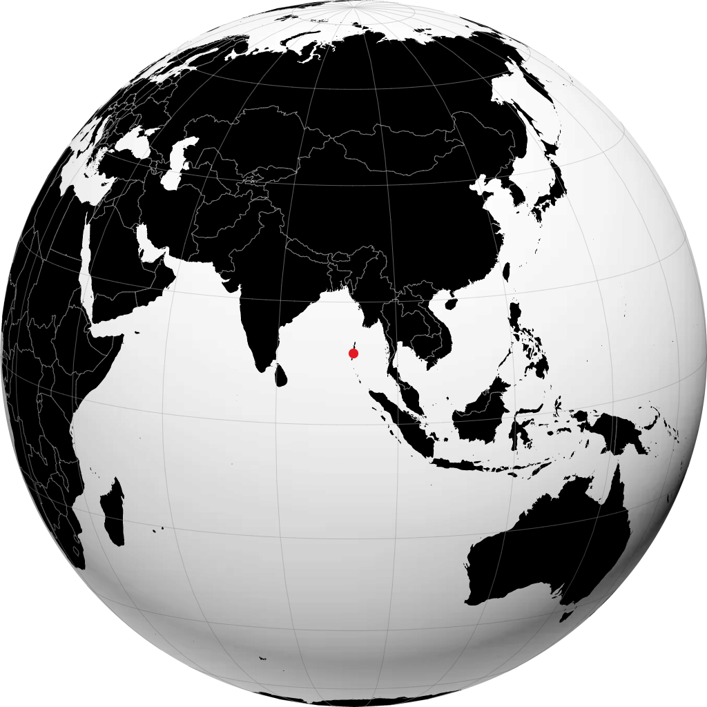 Port Blair sul globo