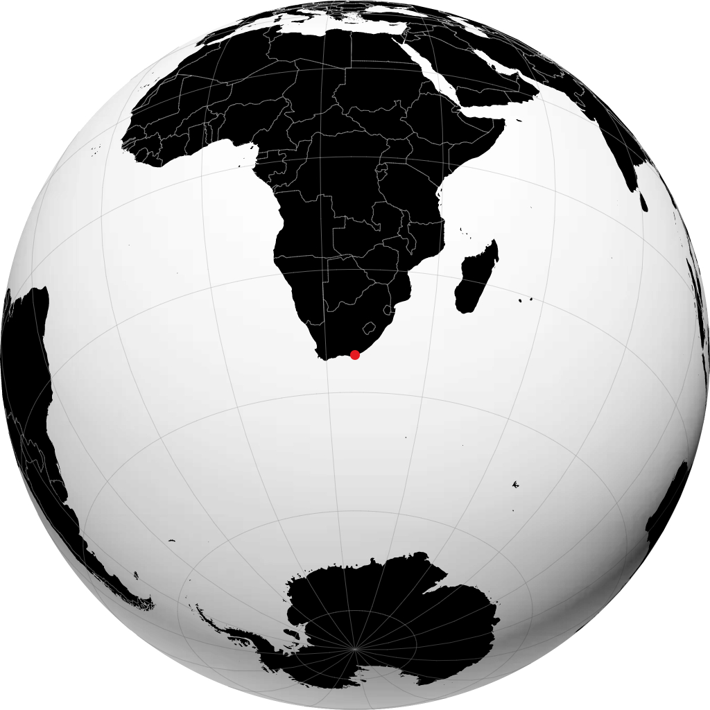 Port Elizabeth sul globo