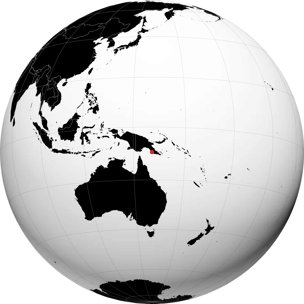 Port Moresby sul globo