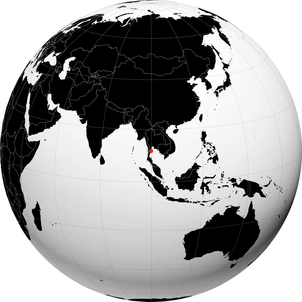 Prachuap Khiri Khan sul globo