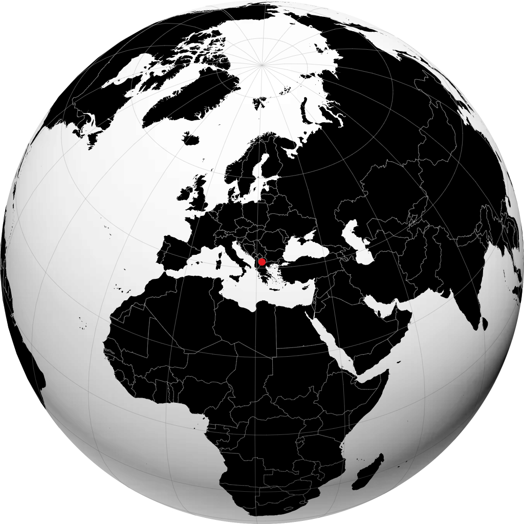 Prilep sul globo
