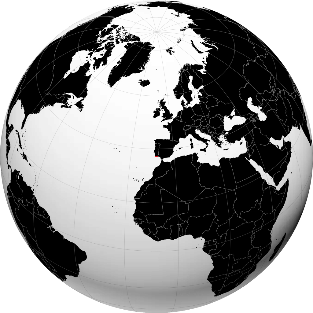 Distretto di Faro sul globo
