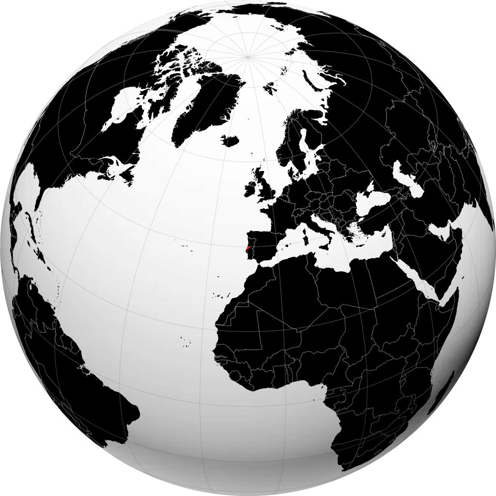 Distretto di Leiria sul globo
