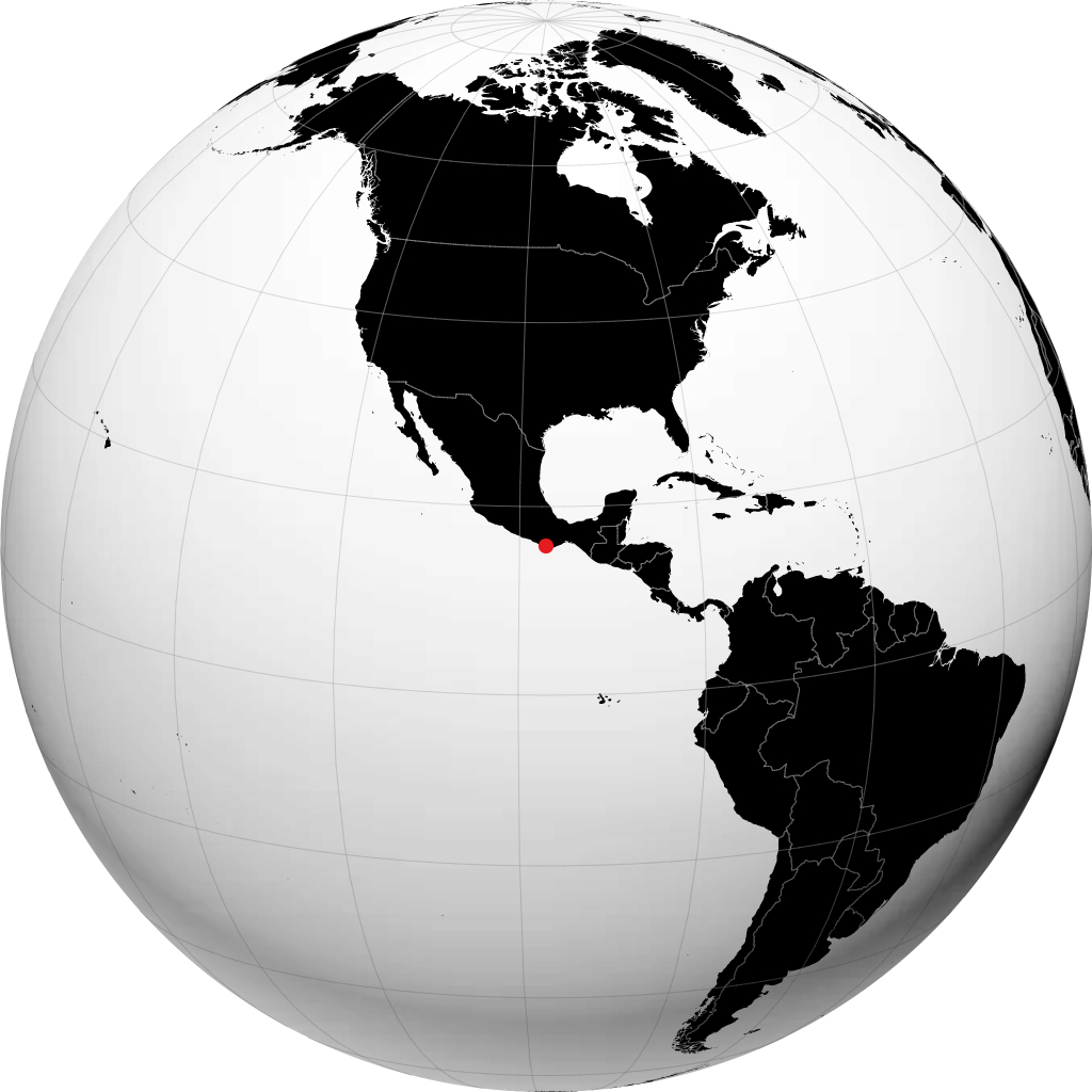 Puerto Escondido sul globo