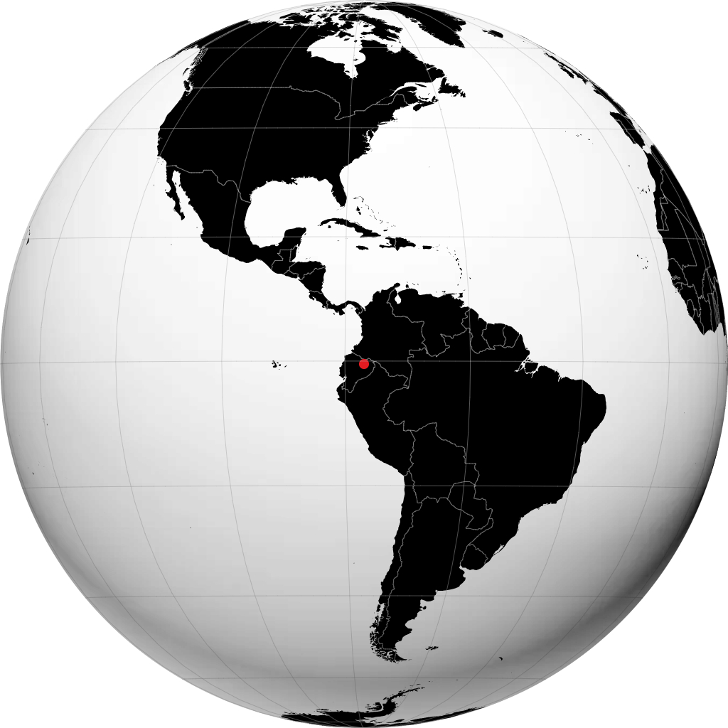 Puerto Francisco de Orellana sul globo