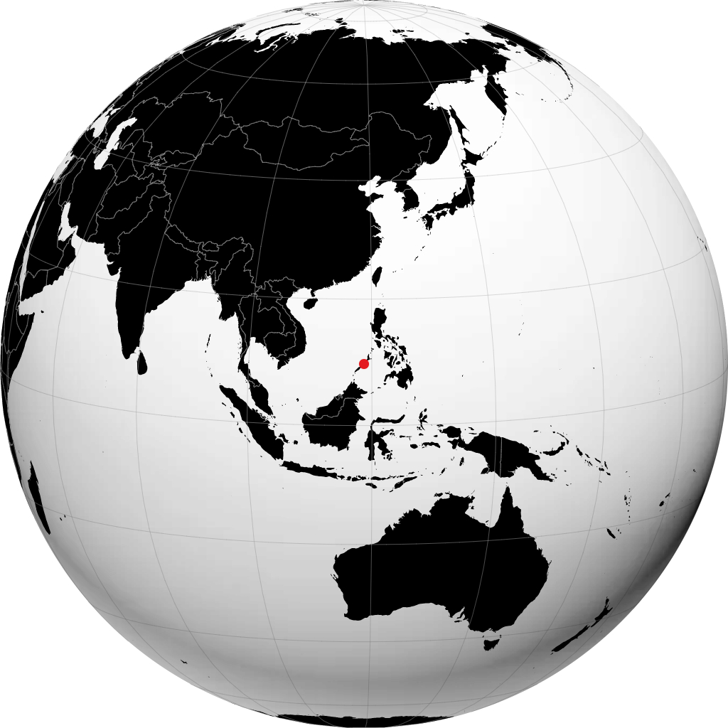 Puerto Princesa sul globo
