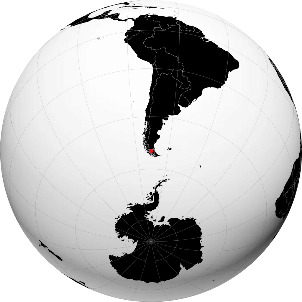 Punta Arenas sul globo
