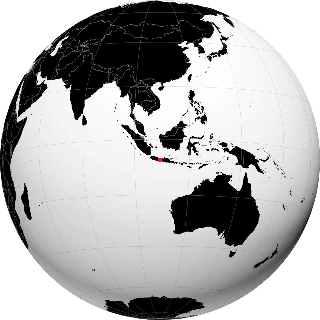 Purwokerto sul globo