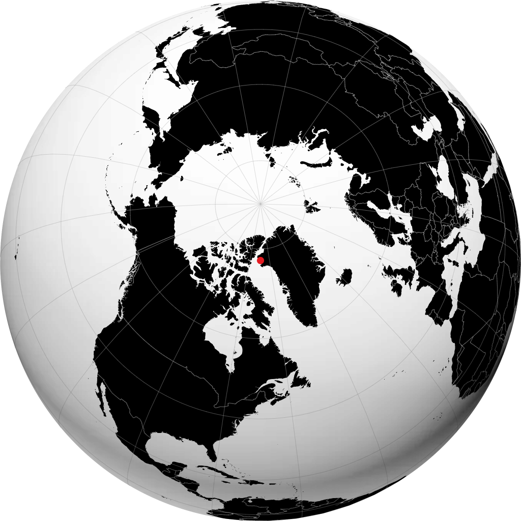 Qaanaaq sul globo