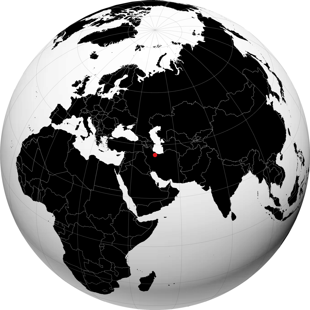 Qazvin sul globo