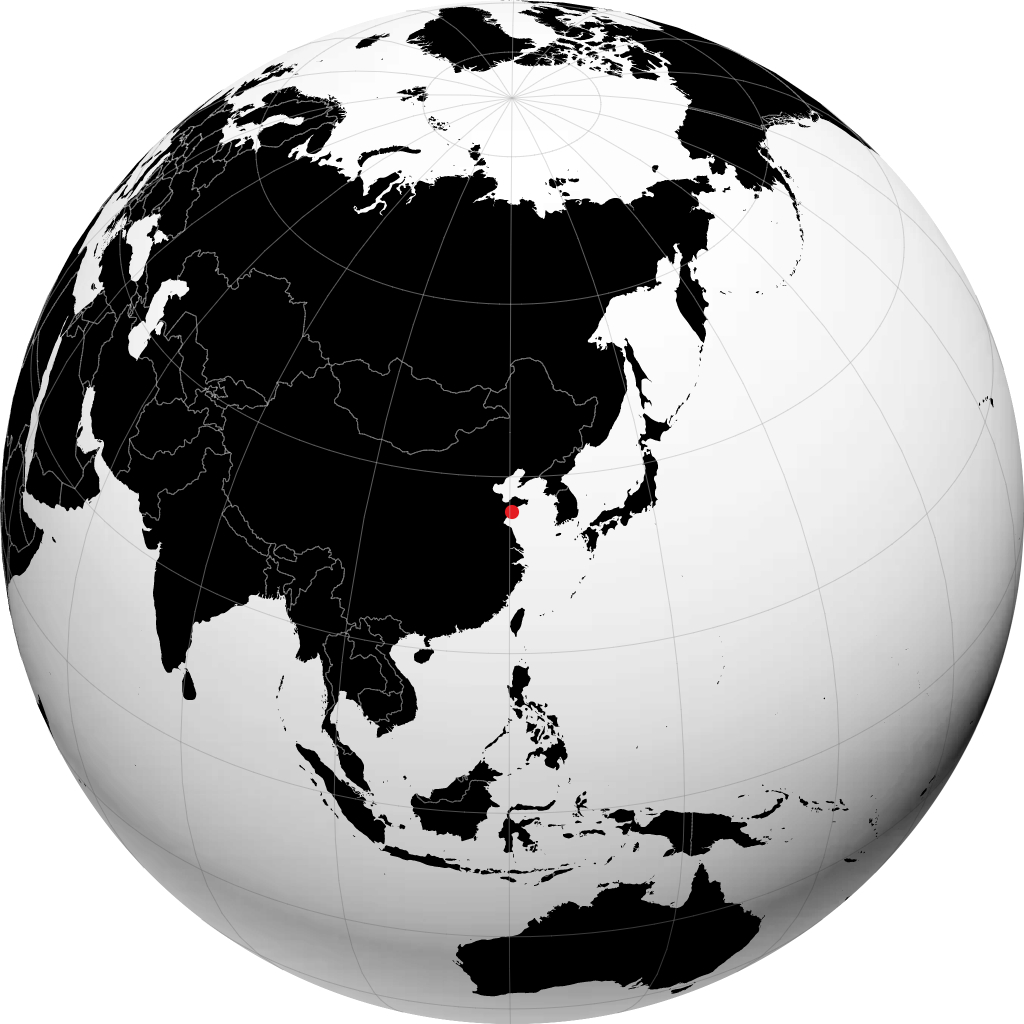 Qingdao sul globo