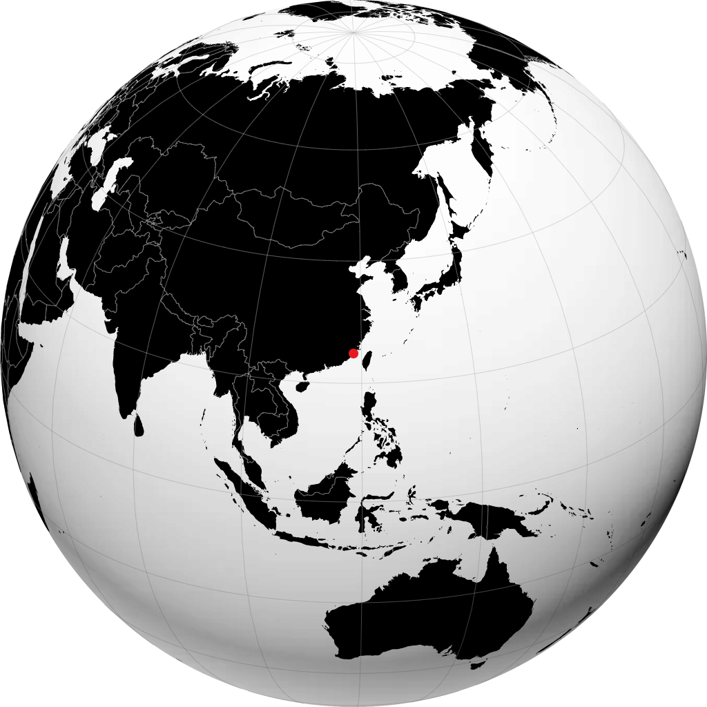 Quanzhou sul globo