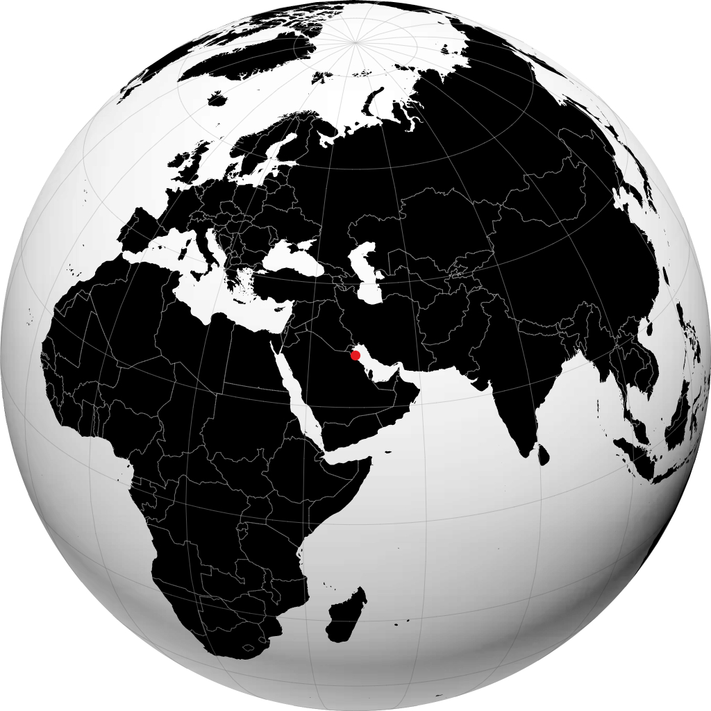 Ra's al Khafji sul globo