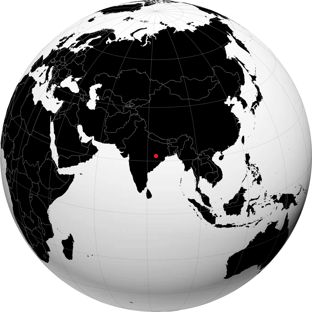 Raigarh sul globo
