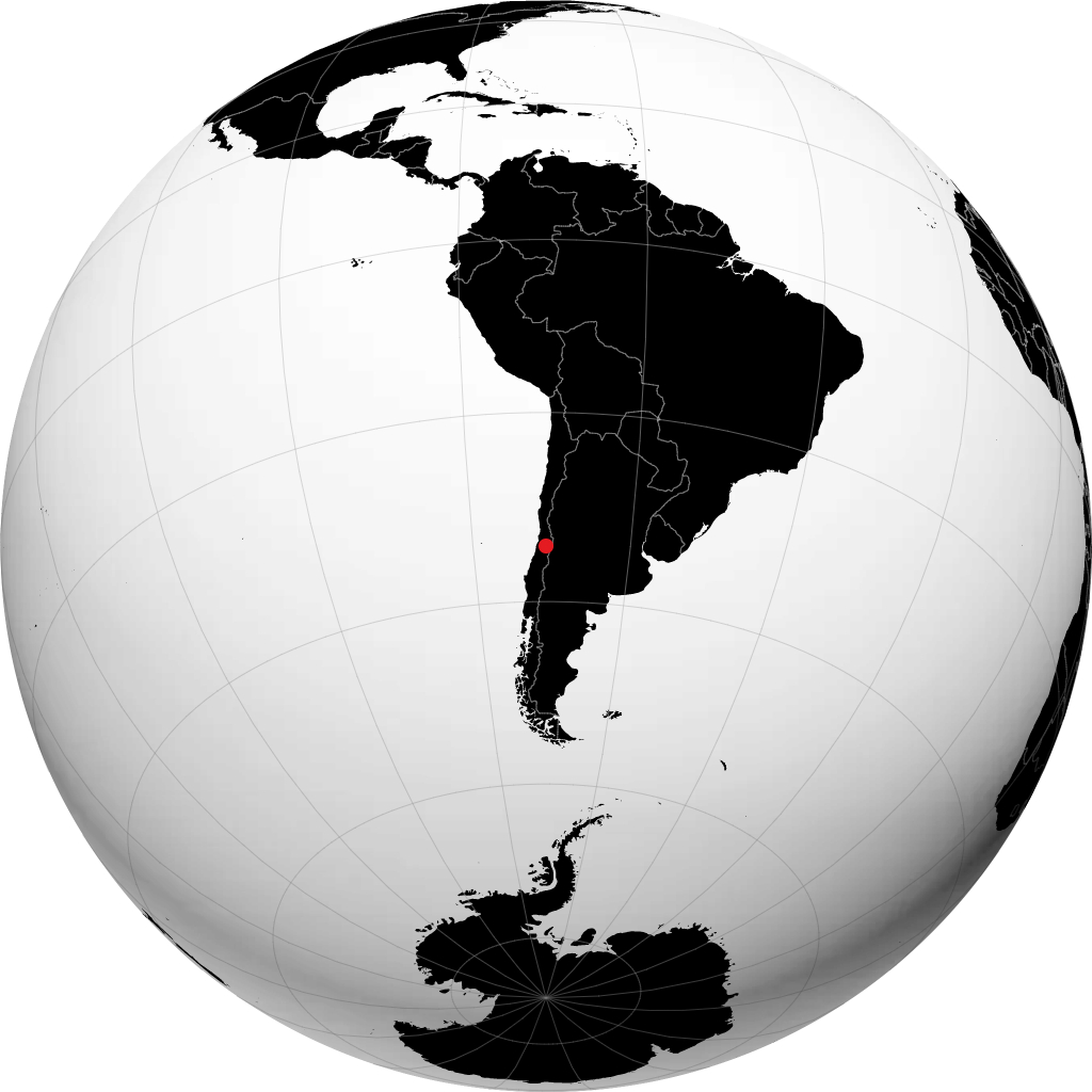 Rancagua sul globo