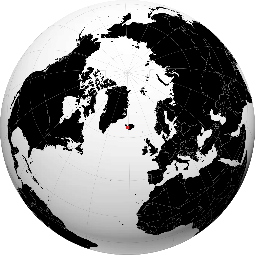 Reykholt sul globo