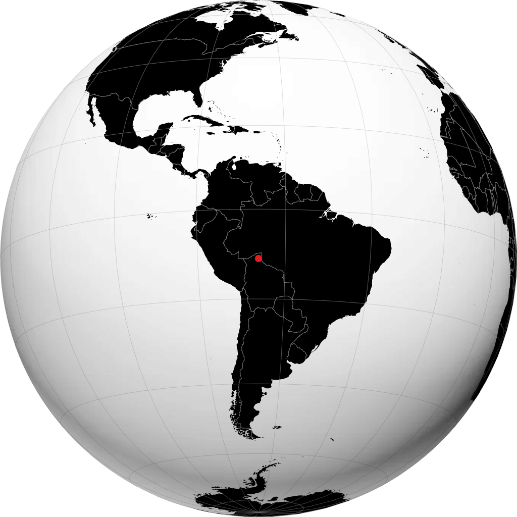 Riberalta sul globo