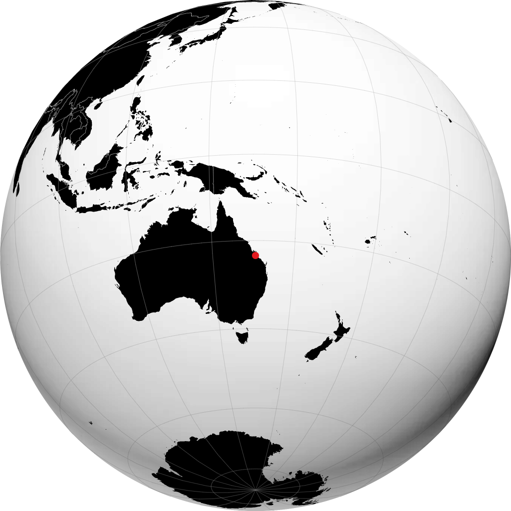 Rockhampton sul globo