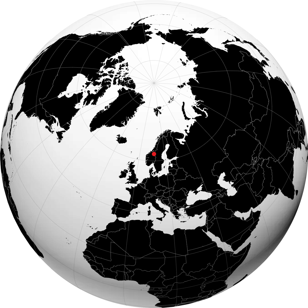 Røros sul globo