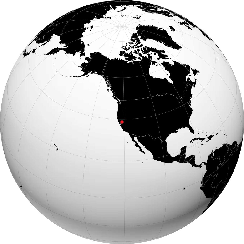 Roseville sul globo