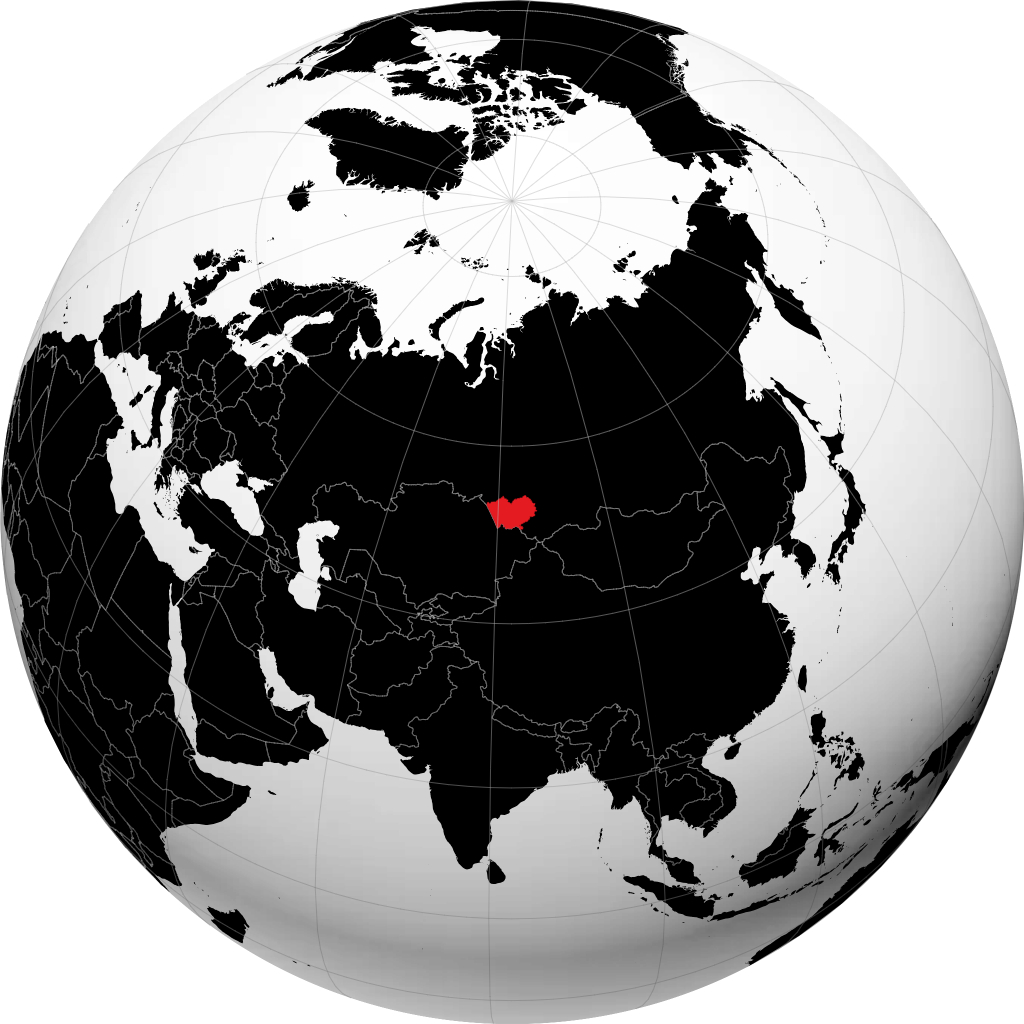 Territorio dell’Altaj sul globo