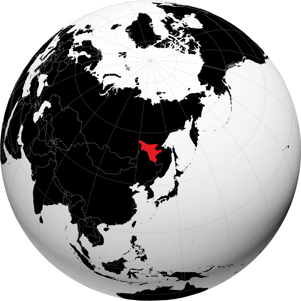 Regione di Amur sul globo