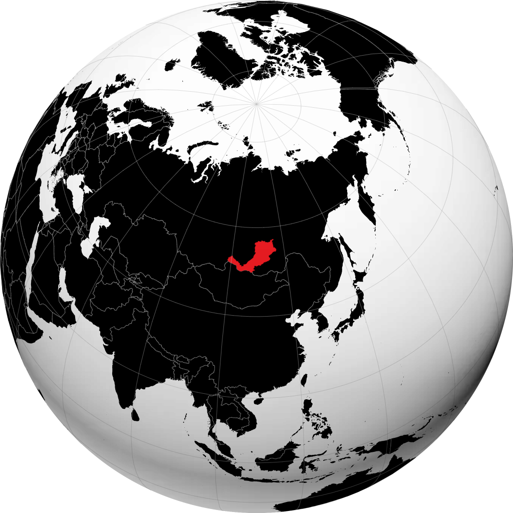 Buriazia sul globo