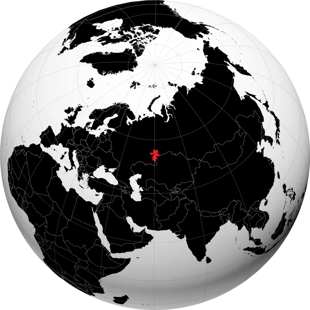 Oblast di Čeljabinsk sul globo