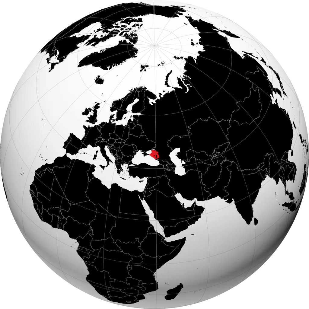 Territorio di Krasnodar sul globo